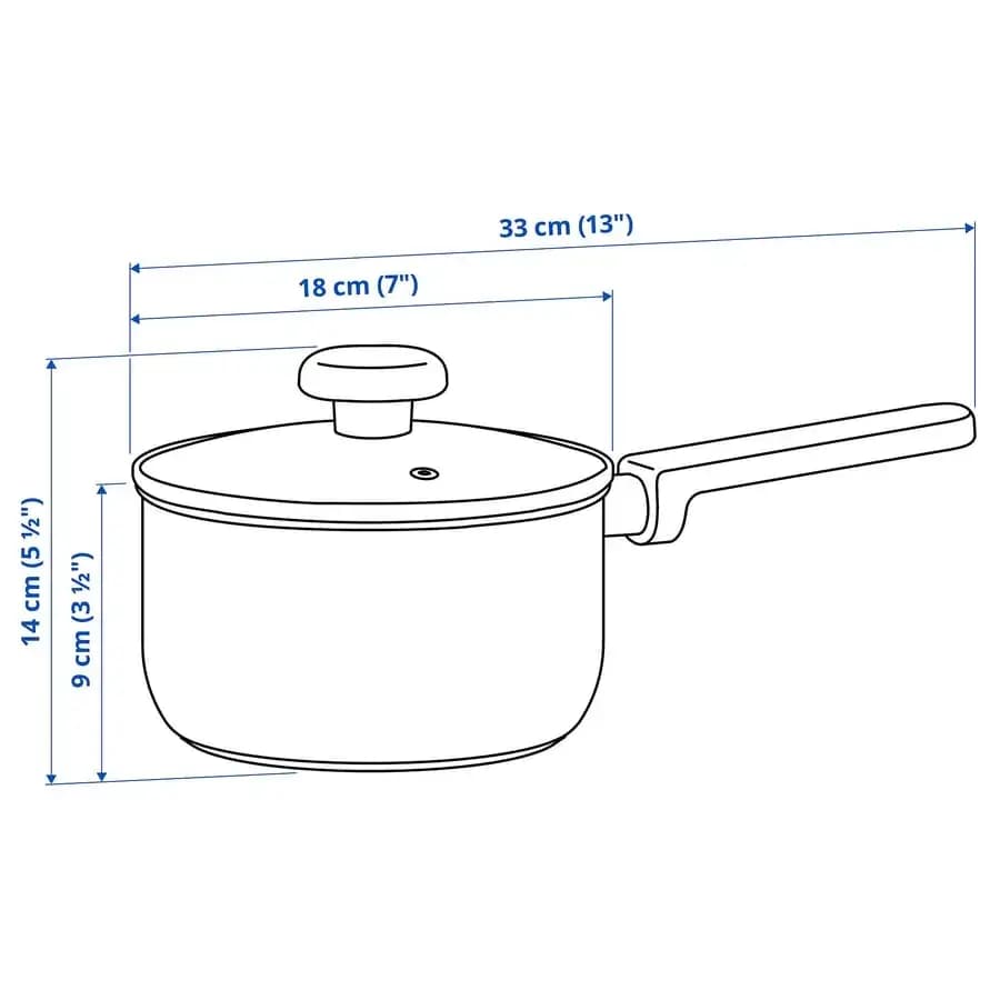 قابلمه استيل ایکیا مدل MIDDAGSMAT — تصویر ۷
