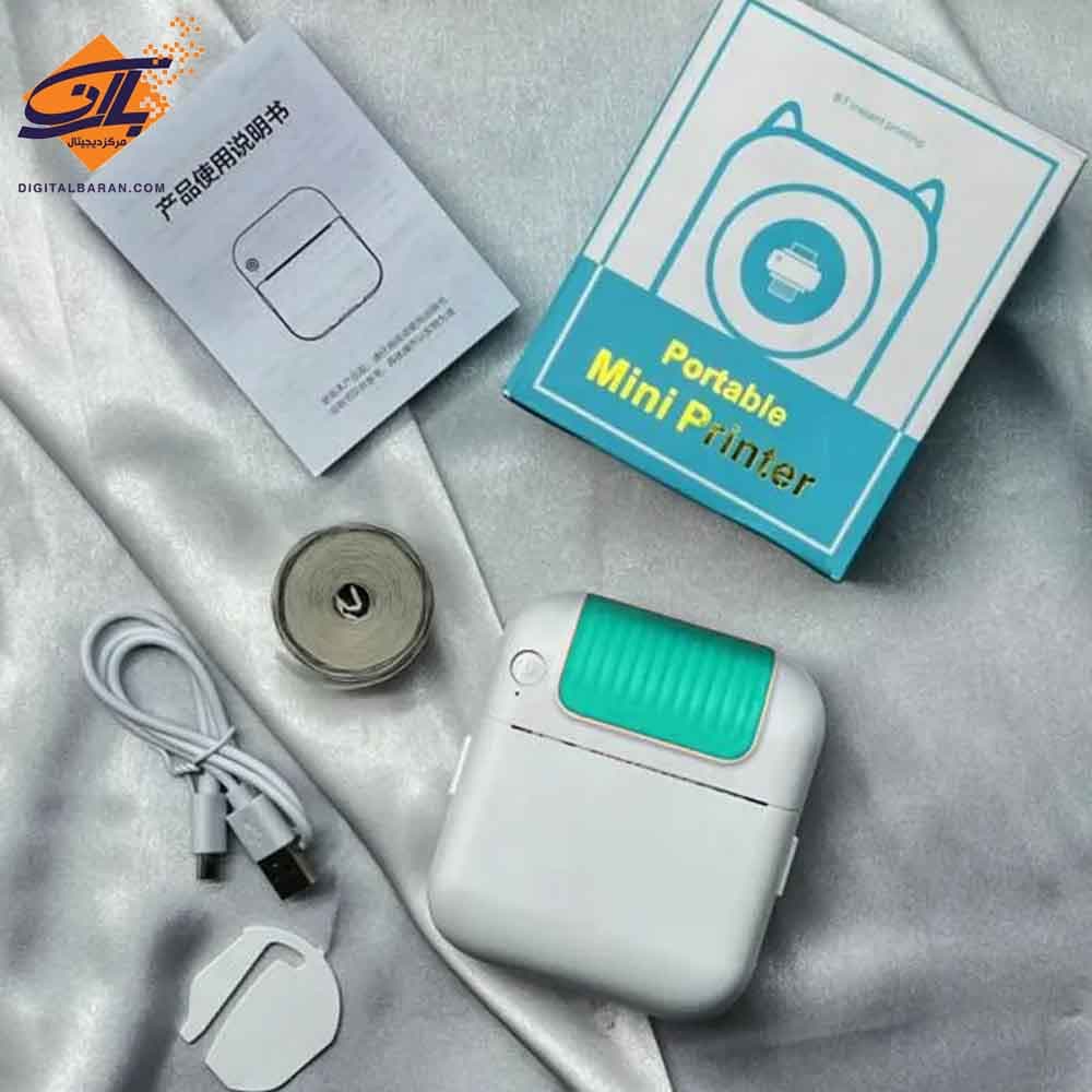 پرینتر حرارتی لیبل زن لیزری همراه مدل Portable Mini Printer B2 — تصویر ۲