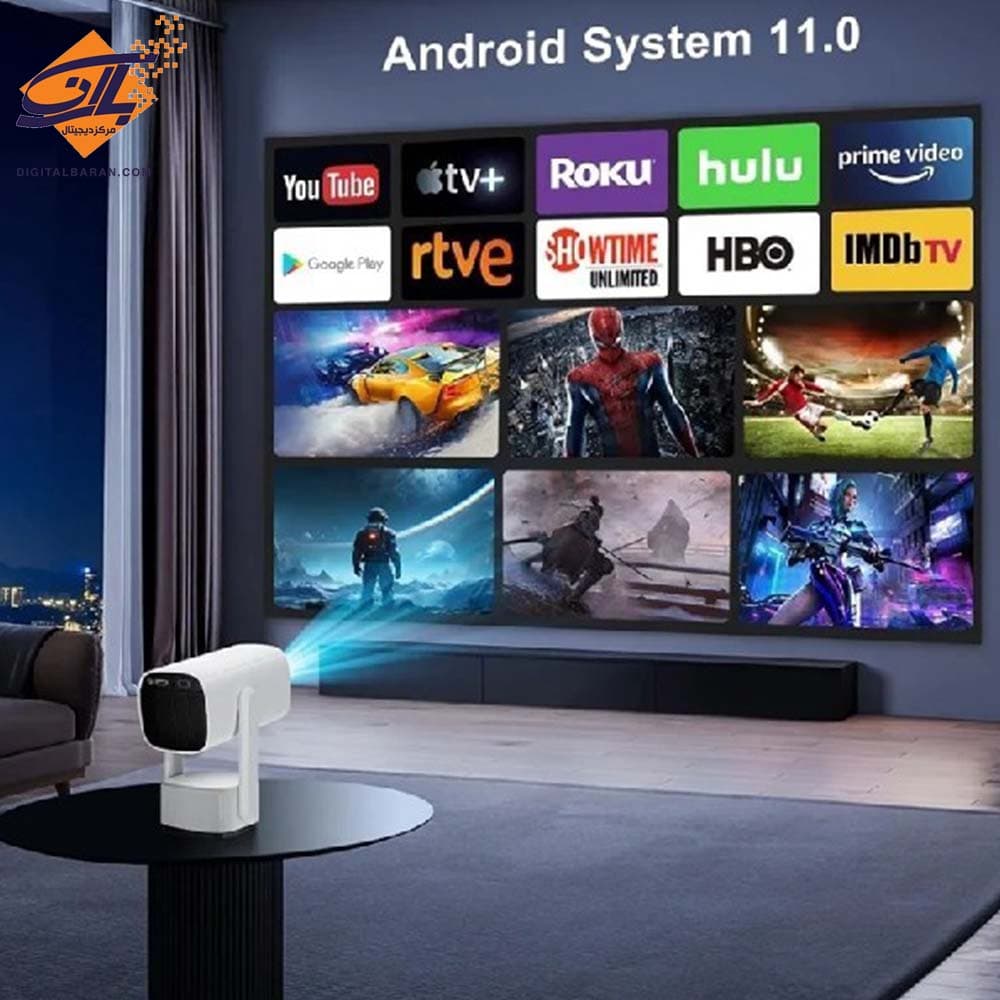 ویدئو پروژکتور هوشمند مدل K2 PAN-TILT — تصویر ۶