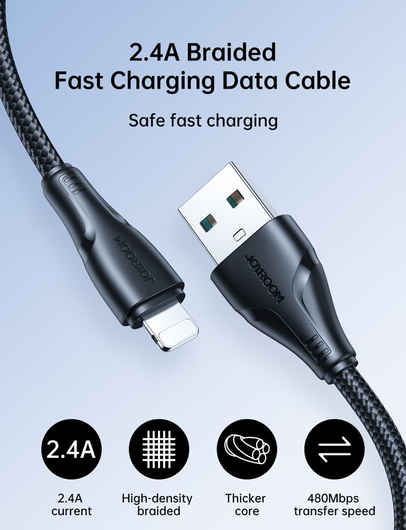 کابل شارژ USB به Lightning جوی روم مدل S-UL012A11 — تصویر ۵