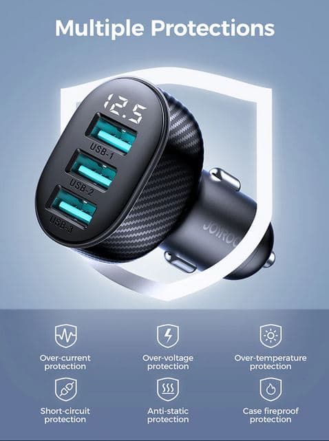 شارژر فندکی جوی روم مدل JR-CCD03 — تصویر ۳