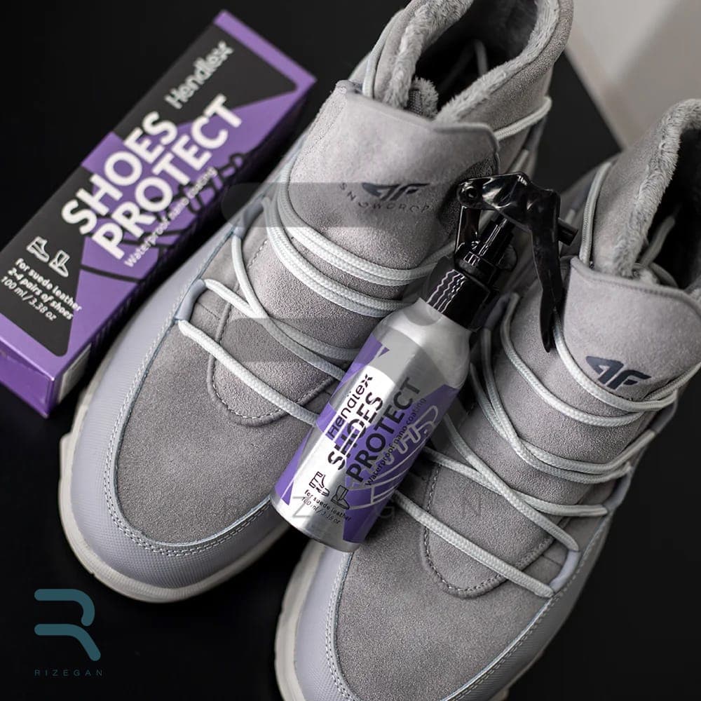 اسپری محافظ و ضد آب کفش جیر و نبوک هندلکس Hendlex SHOES PROTECT 100ml — تصویر ۴