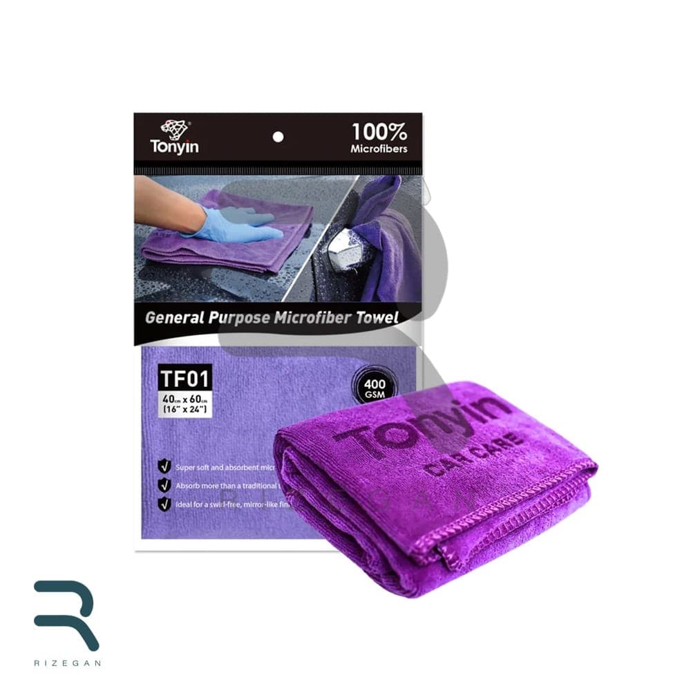 حوله همه کاره میکروفایبر تونینTONYIN GENERAL PURPOSE MICROFIBER TOWEL TF01 — تصویر ۲