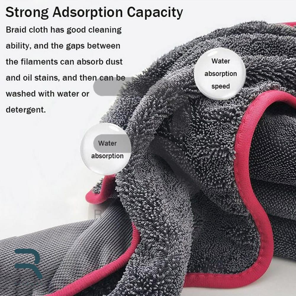 حوله خشک کن میکروفایبر مخمل مرجانی تونین TONYIN MICROFIBER CORAL VELVET TOWEL TF1۲ — تصویر ۲
