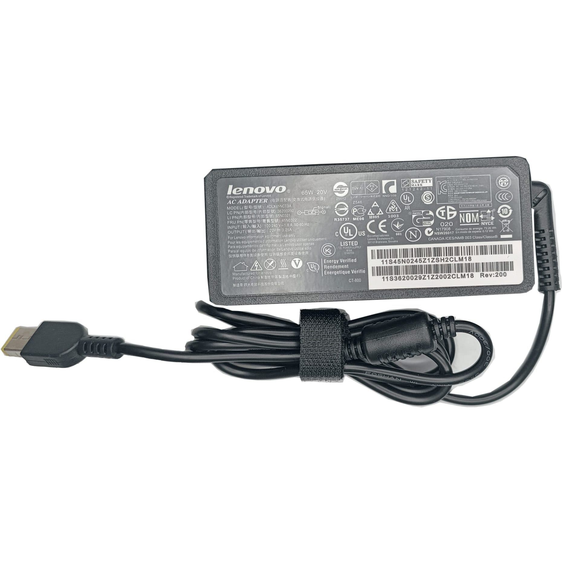 شارژر لپ تاپ لنوو LENOVO Laptop Charger 20V 3.25A 65W USB