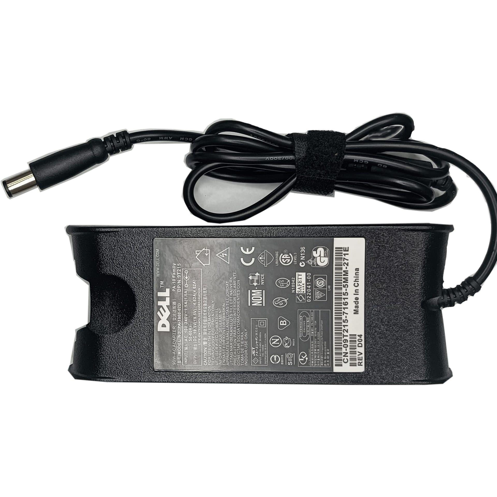 شارژر لپ تاپ دل DELL Laptop Charger 19.5V 4.62A (7.4×5.0) FAT 90W — تصویر ۲