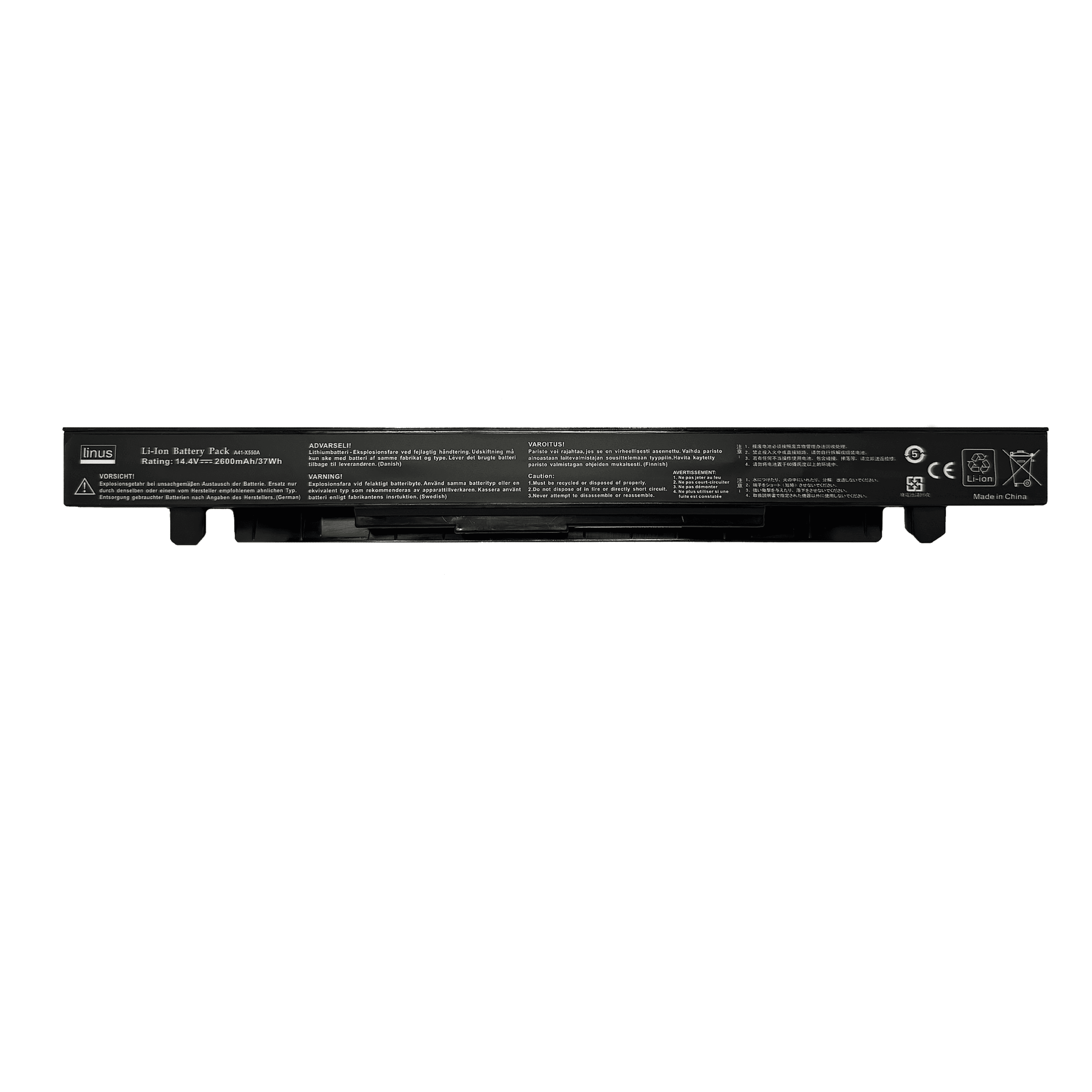 باتري لپ تاپ ایسوس مدل 2600mAh / A41-X550A مناسب برای Asus A550، K550، F550