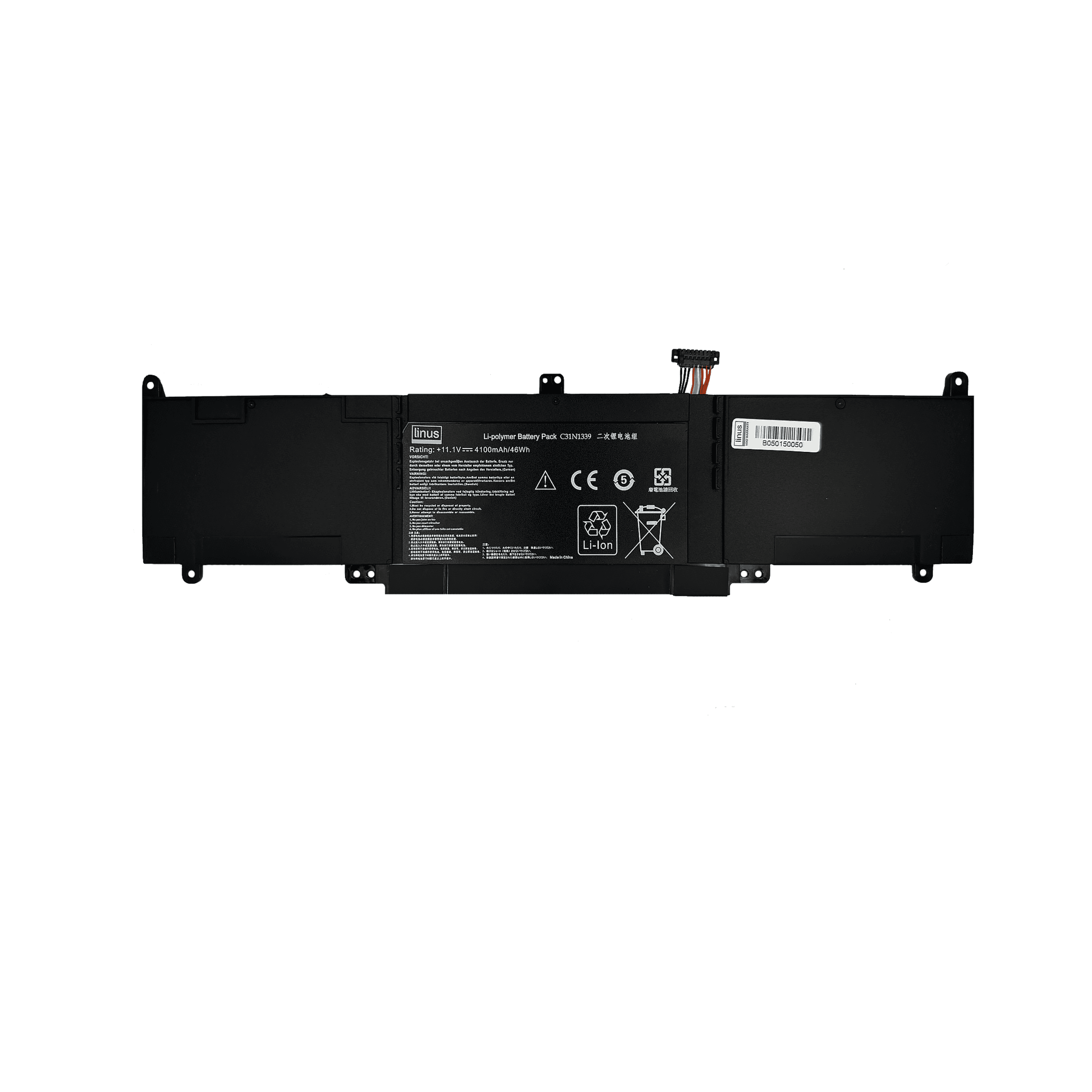 باتري لپ تاپ ایسوس مدل 4000mAh / C31N1339 مناسب برای Asus UX303