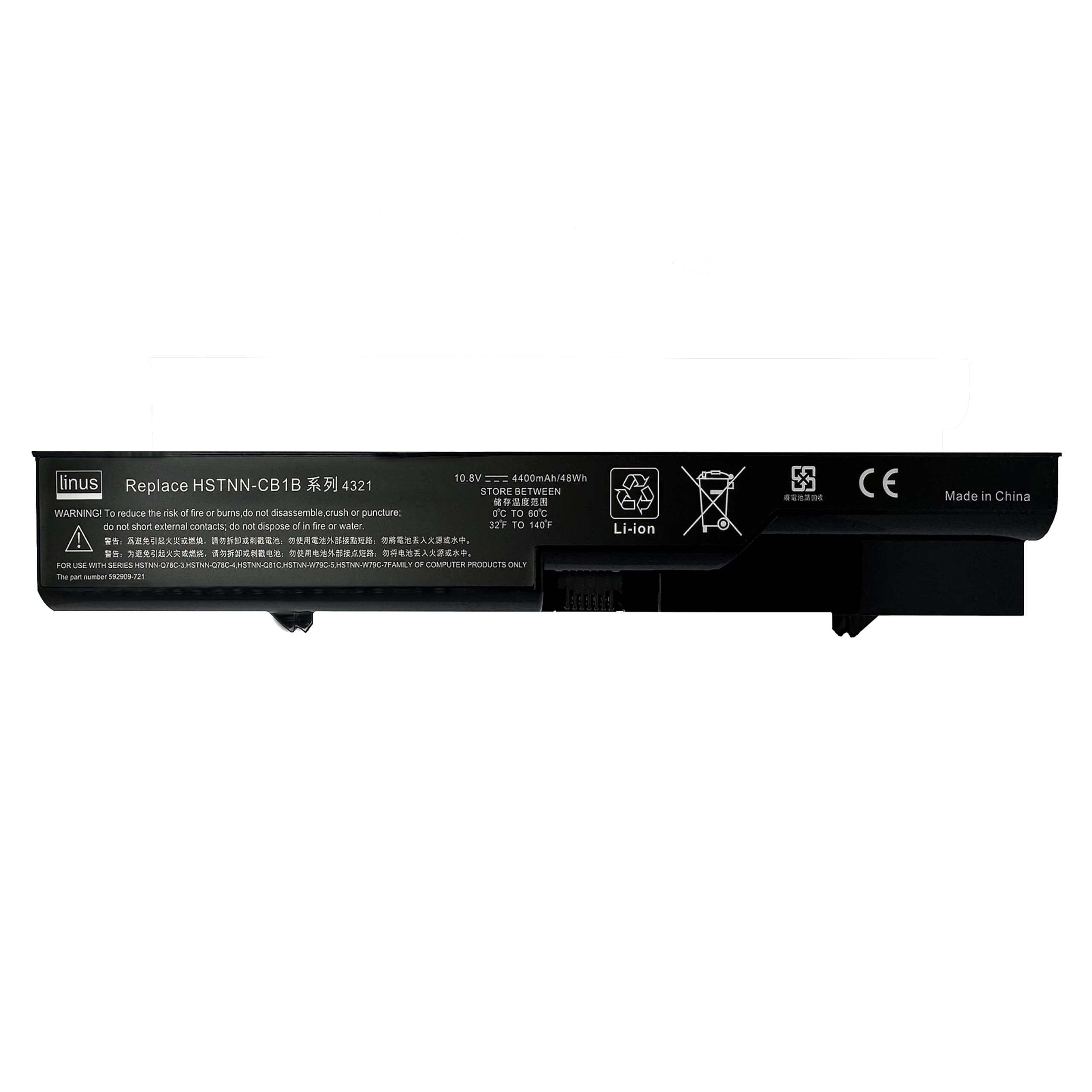 باتري لپ تاپ اچ پی مدل PH06 (6 سلولی) مناسب برای HP ProBook 4520, 4321