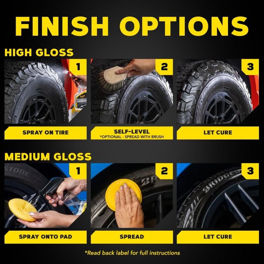 *اسپری محافظ و براق کننده لاستیک هات شاین مگوایرز Meguiars Hot Shine# — تصویر ۴