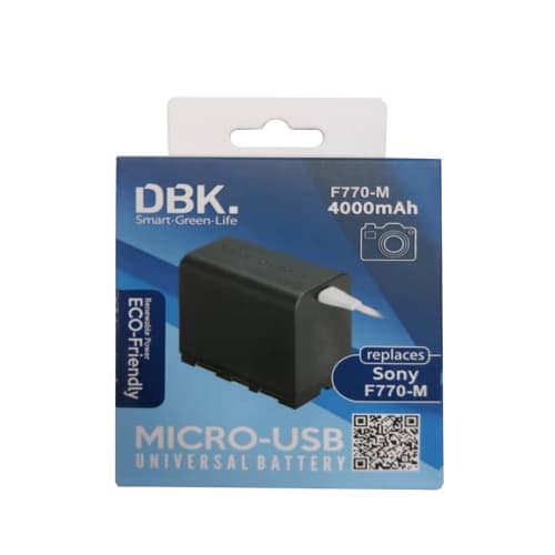 باتری سونی دی بی کی DBK Sony NP-F770M Battery Usb-C — تصویر ۴