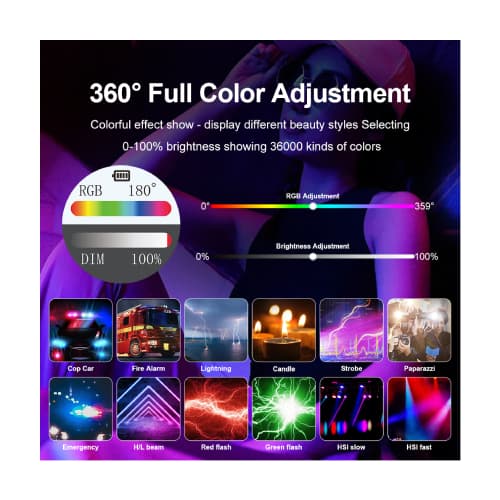 نور ثابت جیماری Jmary FM-180RGB Light — تصویر ۵