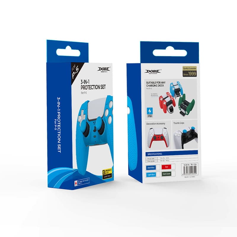 روکش دسته PS5 سیلیکونی 3 تکه دابی Dobe TP5-1529 — تصویر ۴