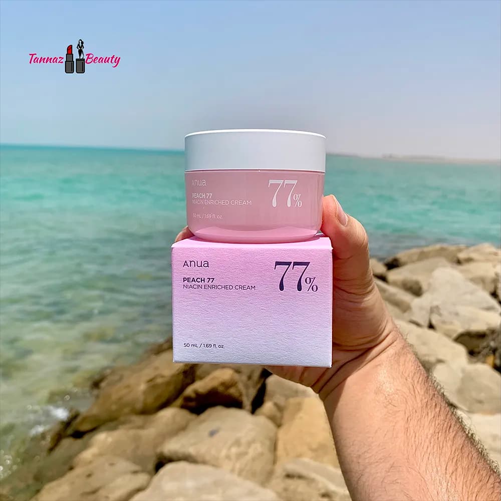 کرم هلو 77 آنوا اصل | مرطوب کننده + آبرسان + کلاژن | Anua Peach 77 Niacin Enriched Cream — تصویر ۲