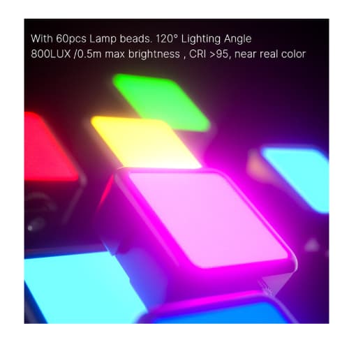 نور ثابت ال ای دی مینی اولانزی Ulanzi VL-49 Mini RGB Light — تصویر ۷