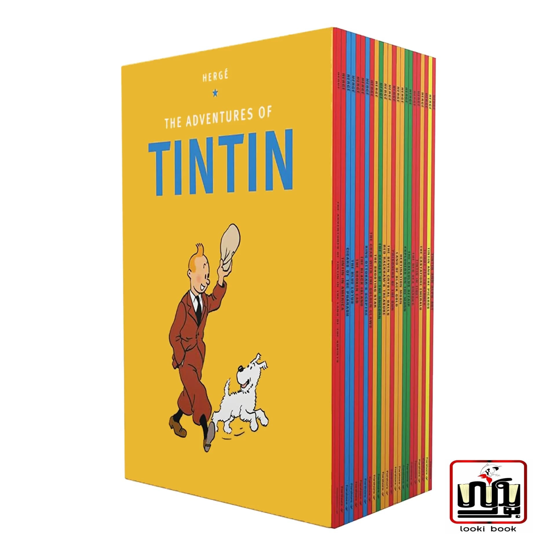 پک 23 جلدی کتاب The Adventures of Tintin به زبان انگلیسی