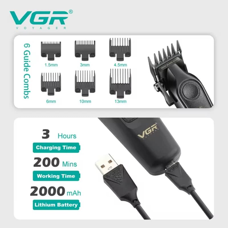 ماشین اصلاح سر و صورت وی جی آرVGR V-197 — تصویر ۳