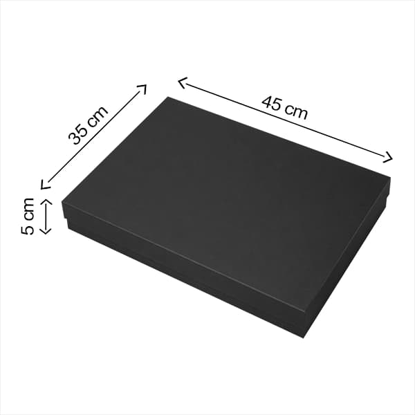 جعبه هدیه hard box مشکی کد 172 — تصویر ۳