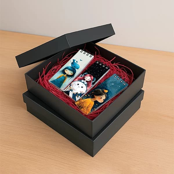 جعبه هدیه hard box مشکی کد 722 — تصویر ۲