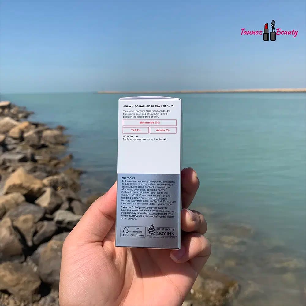 سرم ضد لک آنوا Niacinamide 10% + TXA 4% اصل | روشن‌کننده و شفاف‌کننده — تصویر ۶