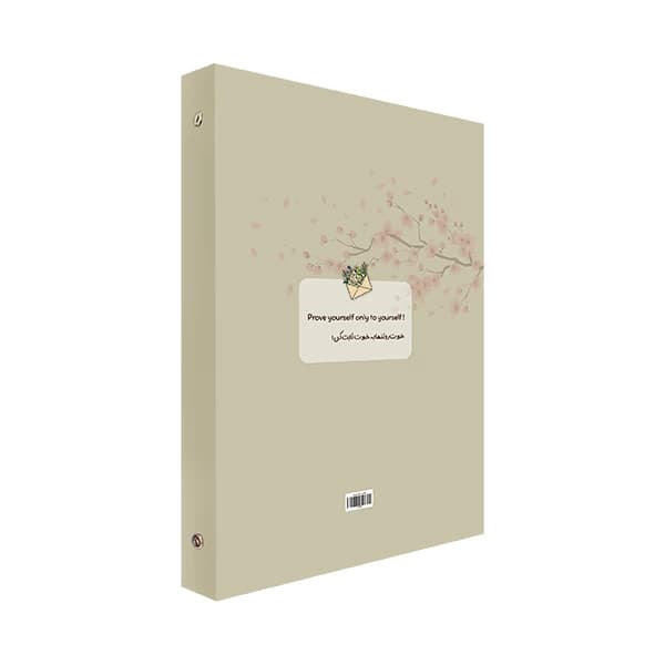 کلاسور 6 حلقه قفل فلزی طرح دختر پاییزی کد 700 — تصویر ۶