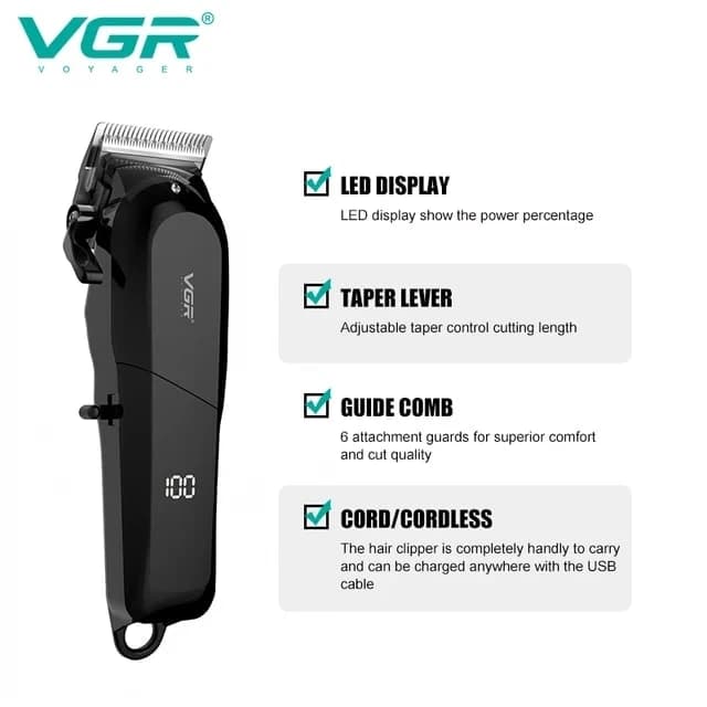 ماشین اصلاح موی سر وی جی ار مدل V-118 — تصویر ۵