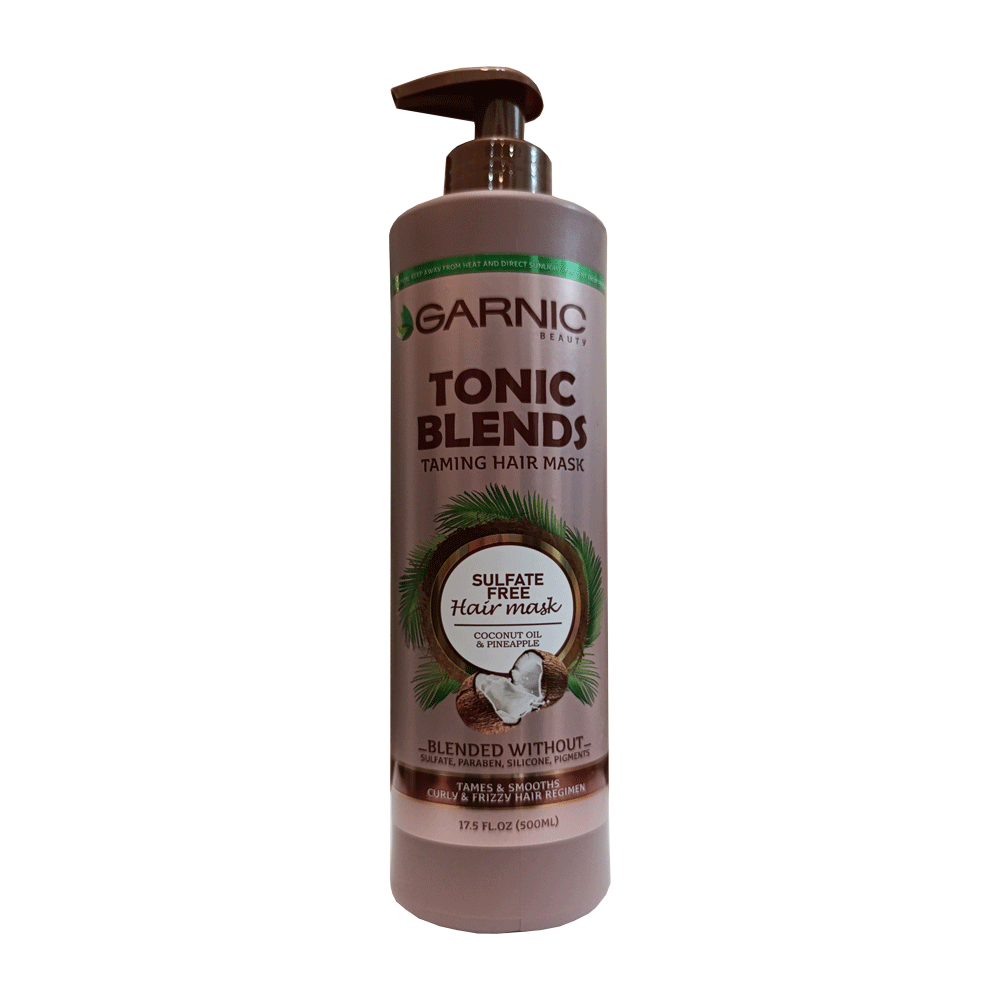 ماسک مو گارنیک مدل Tonic Blends مخصوص موهای فر و مجعد حجم 500 میلی لیتر