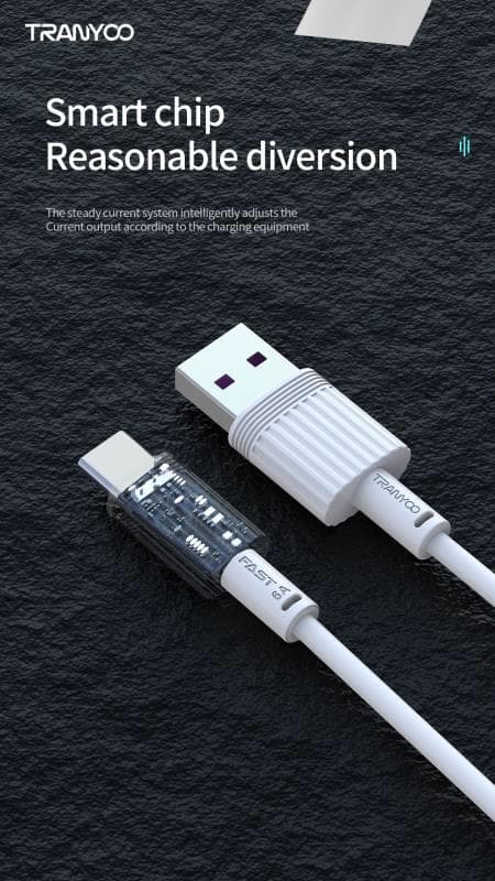 کابل ترانیو s13 c تایپ سی فست شارژر — تصویر ۲
