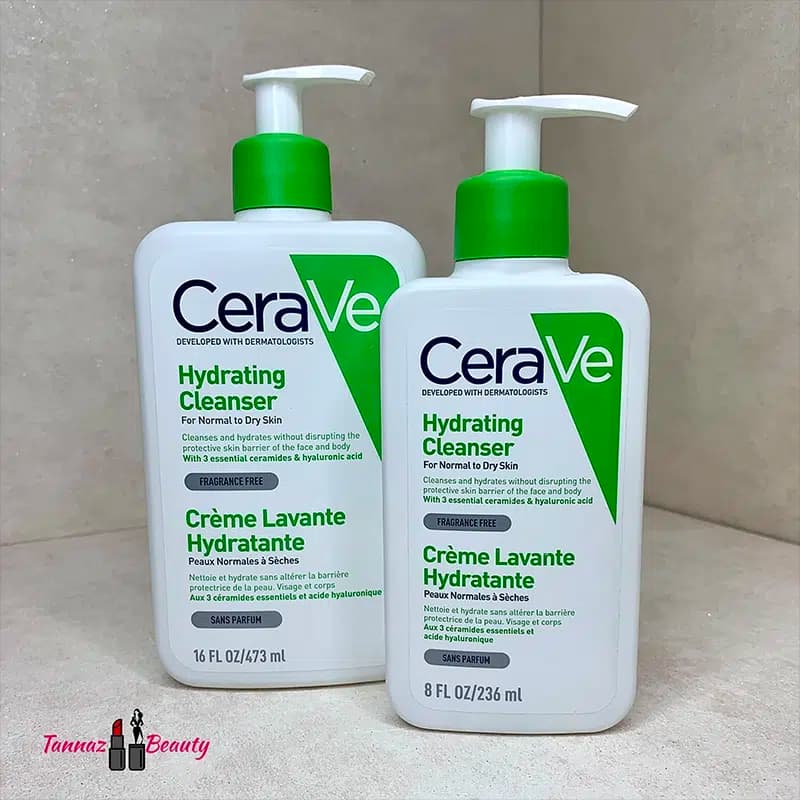 شوینده پوست خشک سراوی CERAVE اصل مدل هیدراتینگ | حجم 236 و 473 میل — تصویر ۴