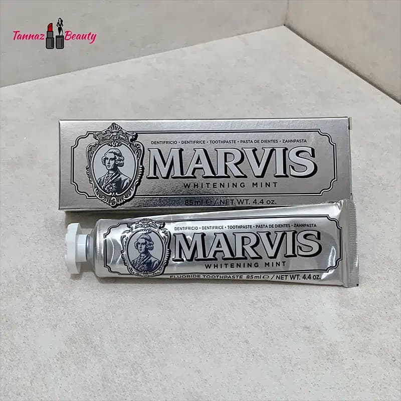 خمیر دندان سفید کننده مارویس MARVIS مدل WHITENING MINT اصل | 85میل — تصویر ۲