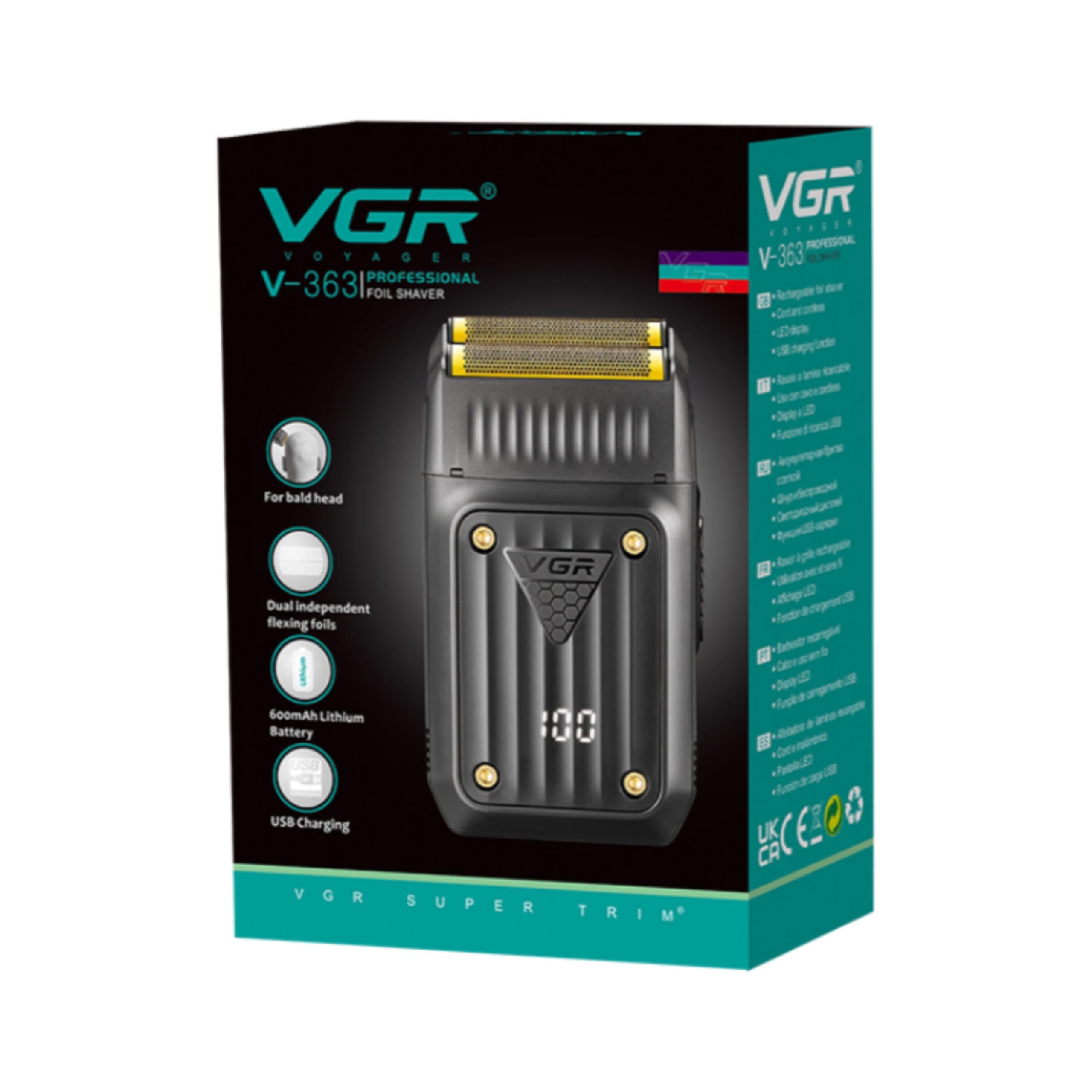 ماشین اصلاح موی صورت وی جی ار مدل v-363 — تصویر ۱۱