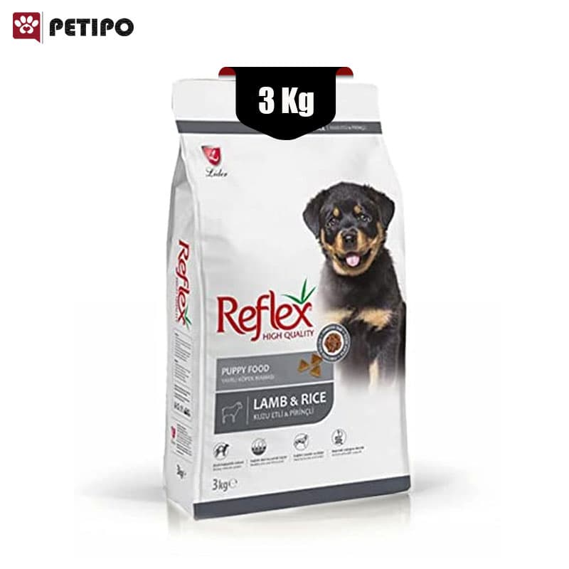 غذای خشک سگ پاپی رفلکس طعم بره و برنج (Reflex Puppy Food with Lamb & Rice) وزن 3 کیلوگرم — تصویر ۲