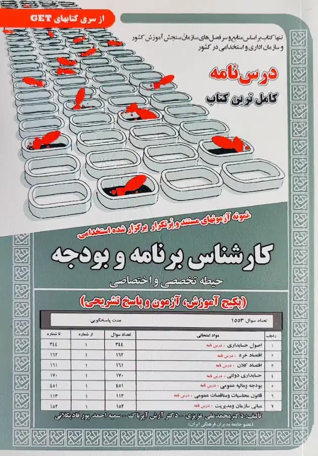 کتاب استخدامی کارشناس برنامه و بودجه حیطه تخصصی (درسنامه و تست)