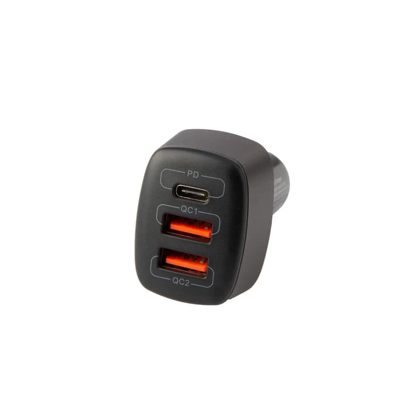 شارژر فندکی 56 وات هترون مدل HCC3210PQ به همراه کابل USB-C — تصویر ۲