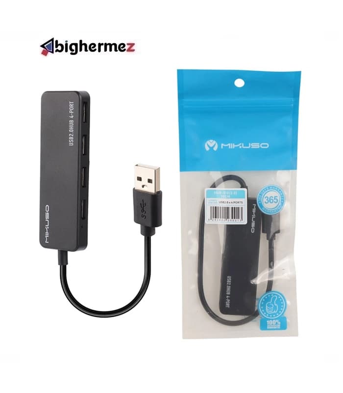 هاب 4 پورت USB2.0 میکوسو مدل HUB-010 به طول 30 سانت