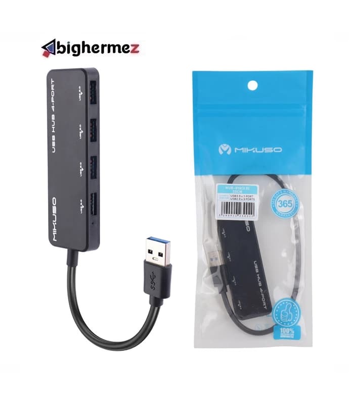 هاب 4 پورت USB3.0 میکوسو مدل HUB-010 به طول 30 سانت