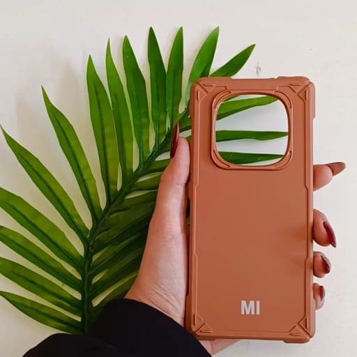 گارد گوشی Note 14 pro مدل ایربگ دار رنگ قهوه ای قاب و کاور و محافظ موبایل