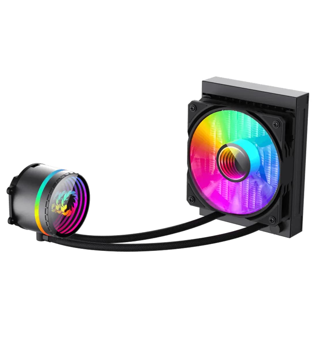 خنک کننده مایع پردازنده گیم مکس مدل IceBurg 120 Infinity Black — تصویر ۴