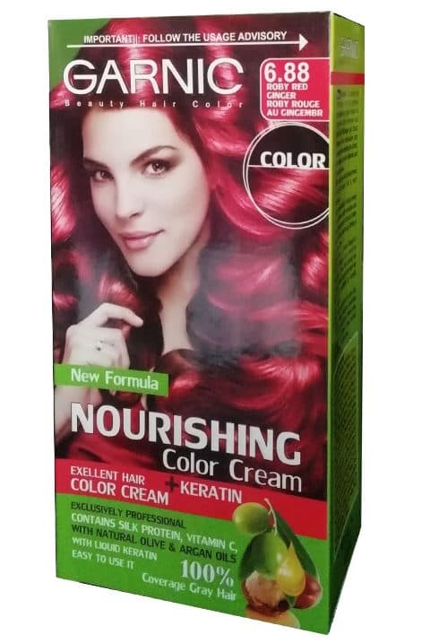 کیت رنگ مو گارنیک شماره 6.88 حجم 80 میلی لیتر رنگ قرمز یاقوتی — تصویر ۲