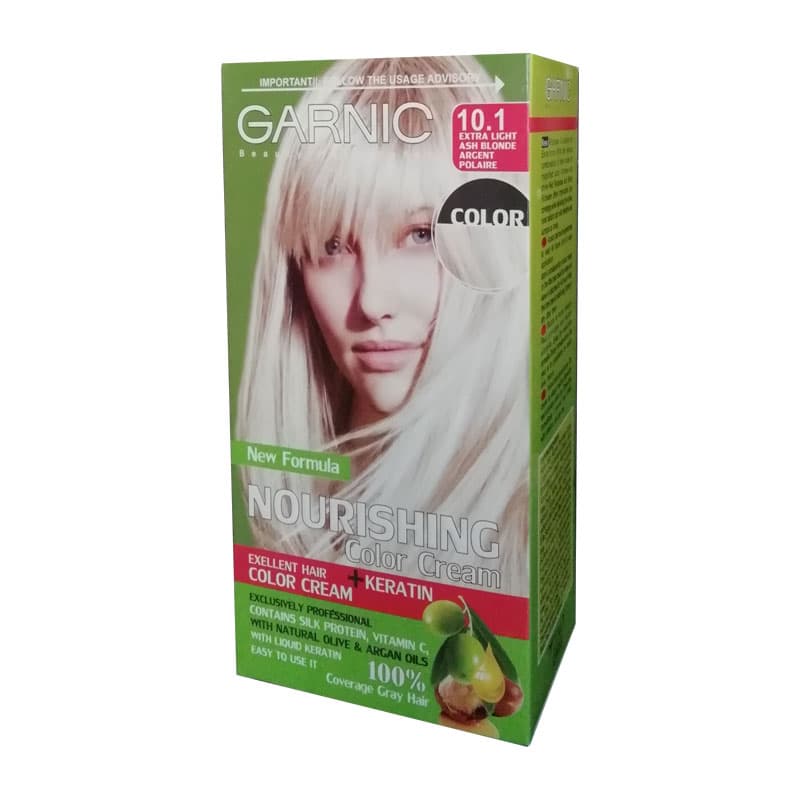 کیت رنگ مو گارنیک شماره 10.1 حجم 80 میلی لیتر رنگ بلوند خاکستری فوق العاده روشن