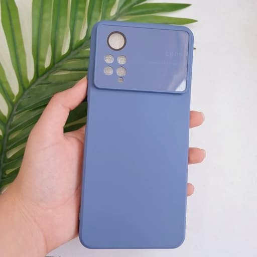 گارد گوشی شیائومی Note 11pro/Note 12 pro با محافظ لنز دوربین کاور و محافظ ایکس پنج پرو رنگ آبی کم نوت 11 و 12 پرو فورجی — تصویر ۲