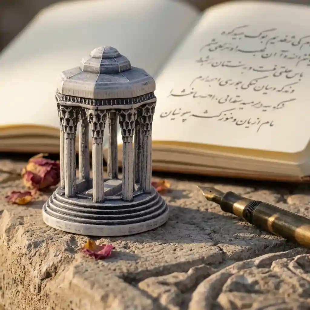 مجسمه مقبره حافظ (حافظیه) — تصویر ۲