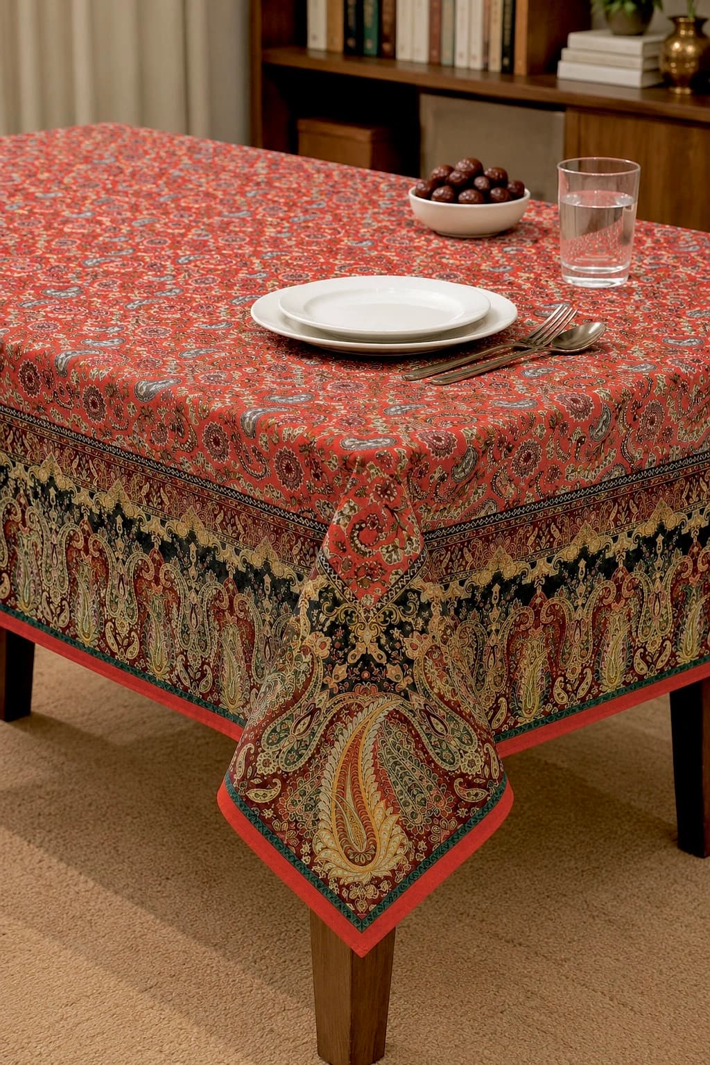 رومیزی طرح گلستانه