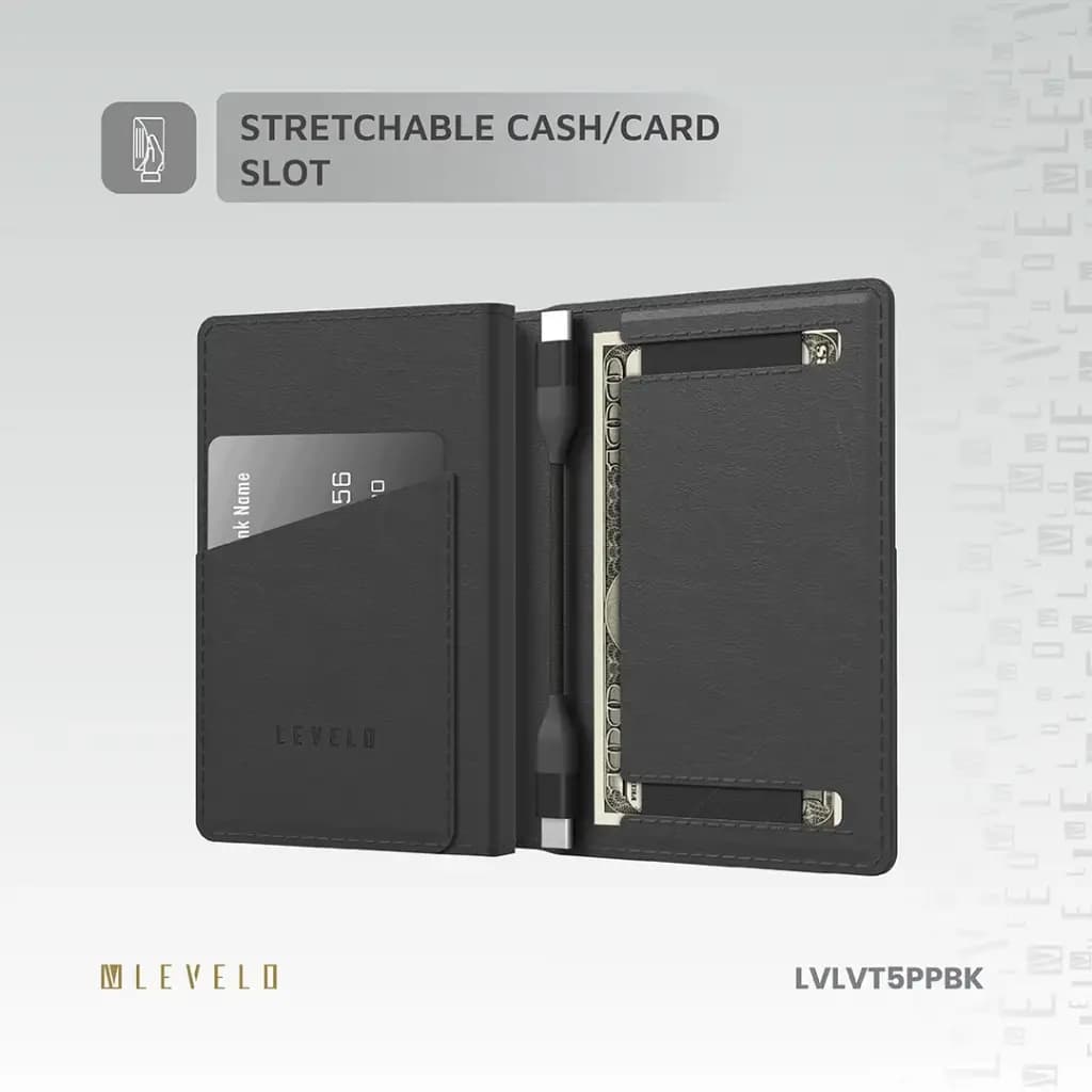 پاوربانک لولو LEVELO Vermont 3 IN 1 Portable Wallet Powerbank گارانتی رسمی 6 ماهه گجت — تصویر ۴