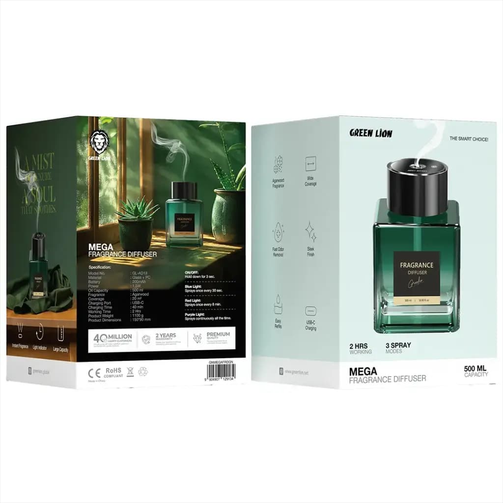 خوشبوکننده هوا گرین لاین مدل Mega Fragrance Diffuser 500ml — تصویر ۲