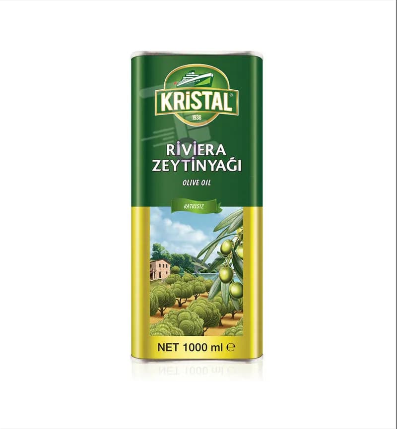 روغن زیتون فلزی کریستال Kristal یک لیتری