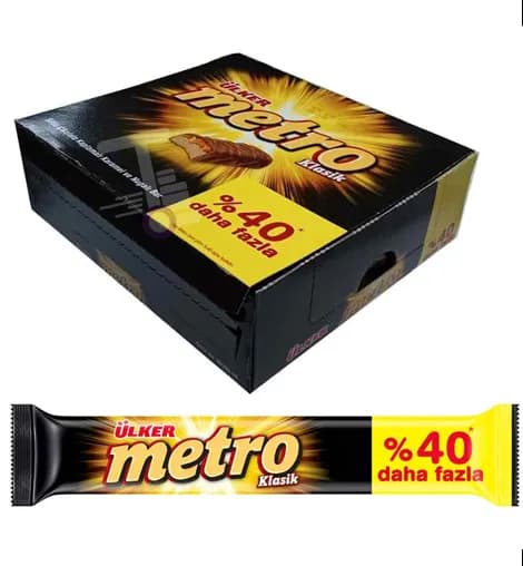 شکلات مترو دوبل اولکر 50 گرمی بسته 18 عددی