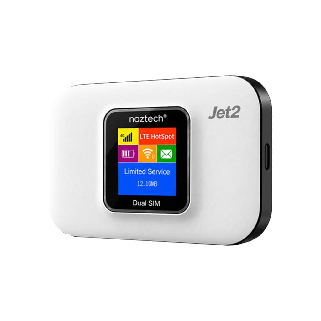 مودم روتر شارژی سیم کارتی قابل حمل 2سیم مدل Naztech Jet2 4G/LTE wifi6-گارانتی هایپرسل — تصویر ۴
