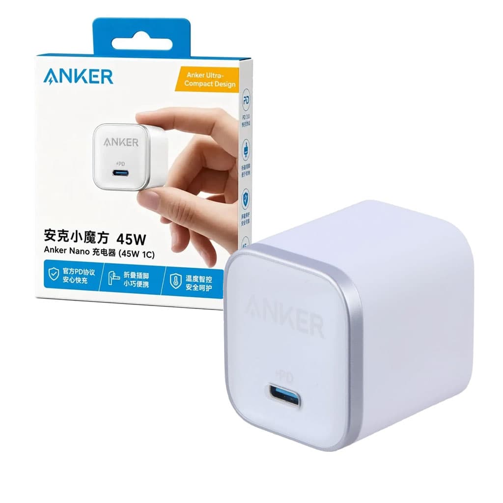 آداپتور شارژر سوپرفست 45وات با خروجی PD انکر مدل Anker Nano Pro A2692P21 45w