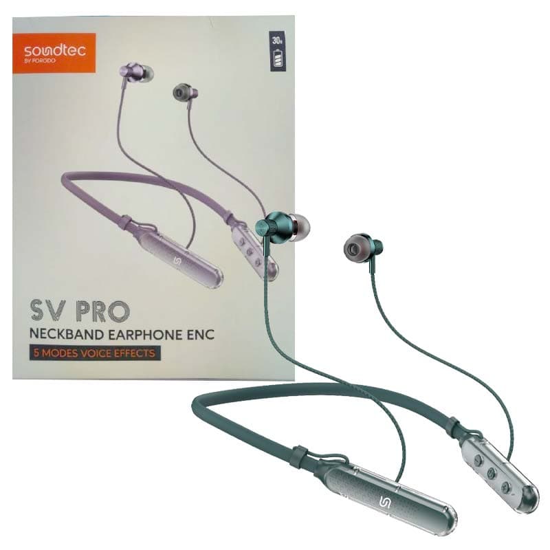 هدفون گردنی بلوتوثی پرودو Porodo soundtec SV-Pro with ENC
